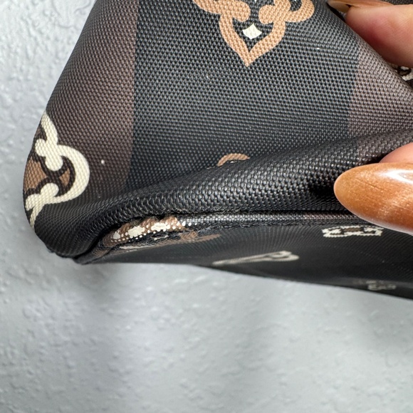 Brighton F327990 women's leather handbag tote black &‎ white double handle - Picture 4 of 16